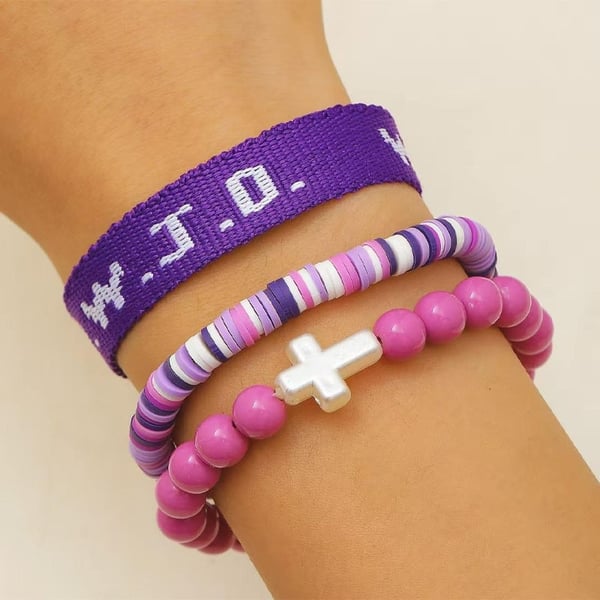 Clay Cross Card Bracelet Set