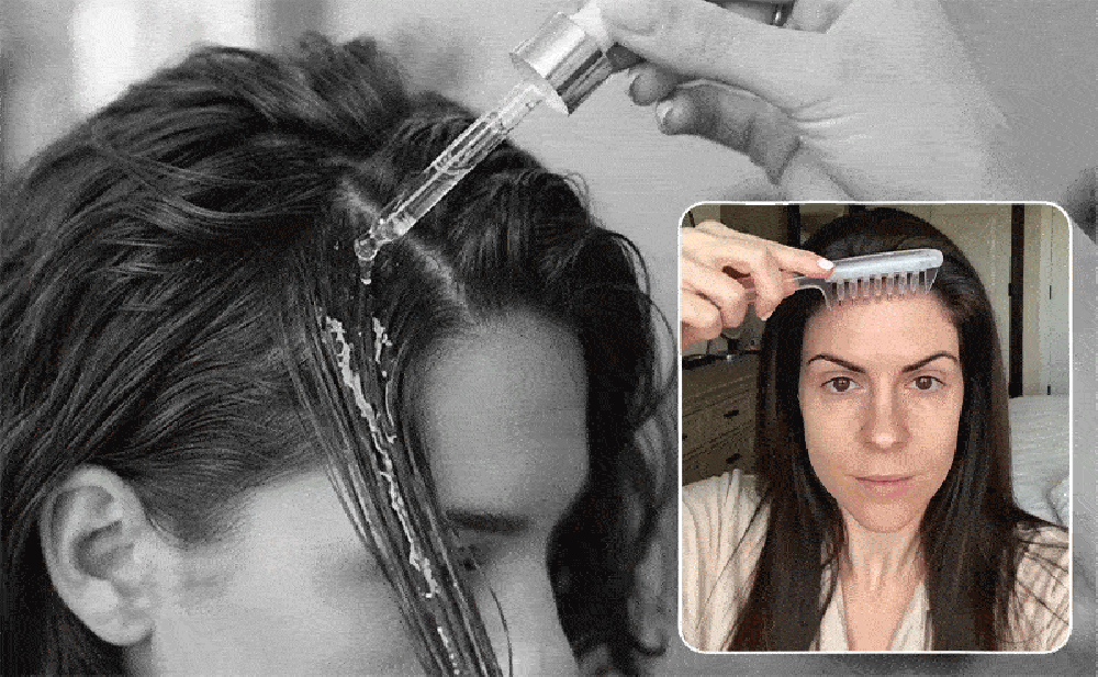 Crystal applicator comb demonstration
