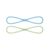 New 8-Shaped Silicone Resistance Band with Massage Grip