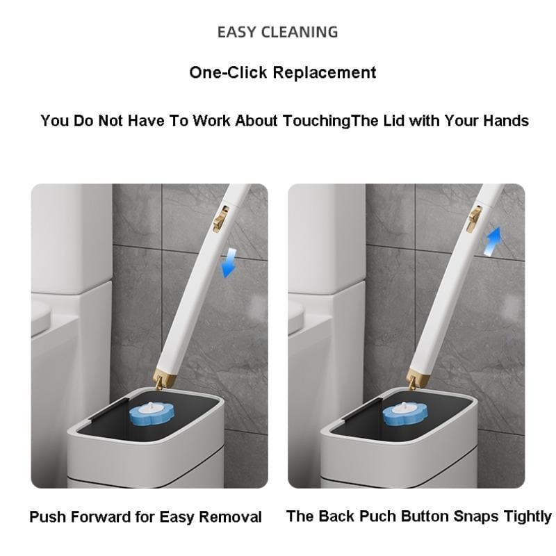 Wall-Mounted Toilet Brush Set