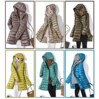 Kevyt puolipitkä takki naisille