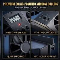 Kexon™ Solar Car Exhaust Heat Exhaust Fan