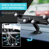 Porta smartphone da auto deformabile