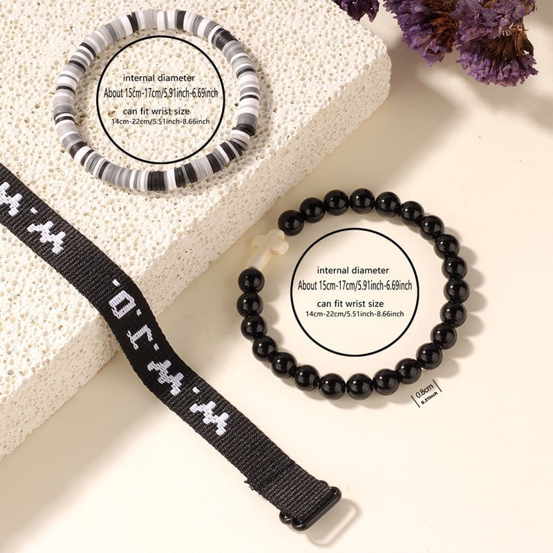 Clay Cross Card Bracelet Set