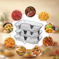 3-Layer Stackable Air Fryer Rack