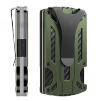 Slim Carbon Fiber Minimalist Wallet with RFID Blocking