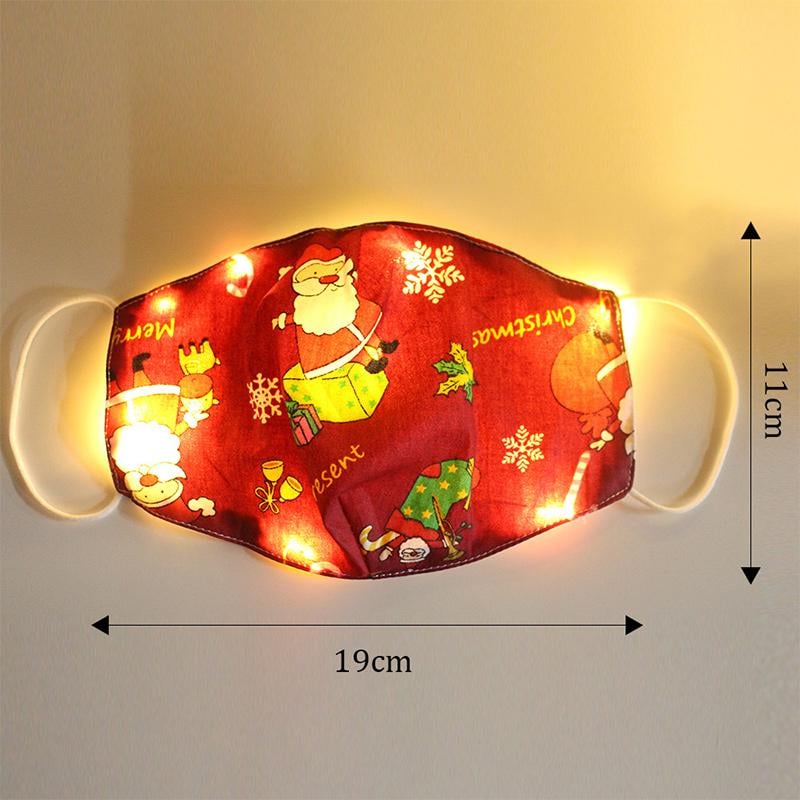 LED oplichtend kerstmasker