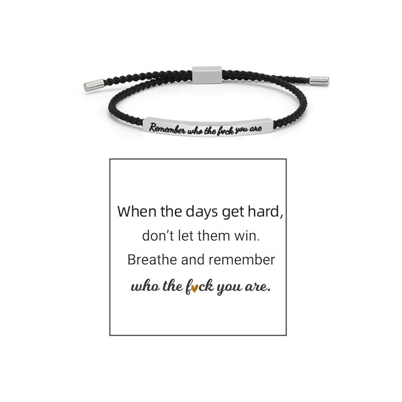 Geflochtenes, verstellbares Inspire-Armband