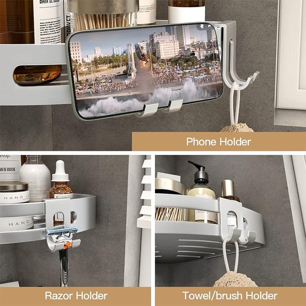 🚿Triangle Suction Cup Shower Caddy
