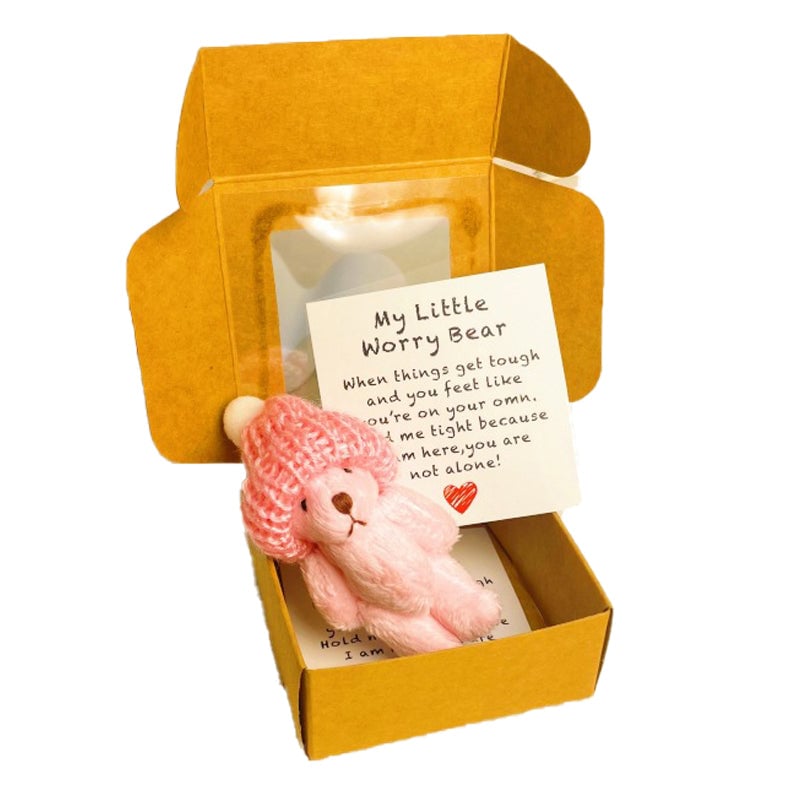 Handmade Mini Plush Teddy Bear in Box