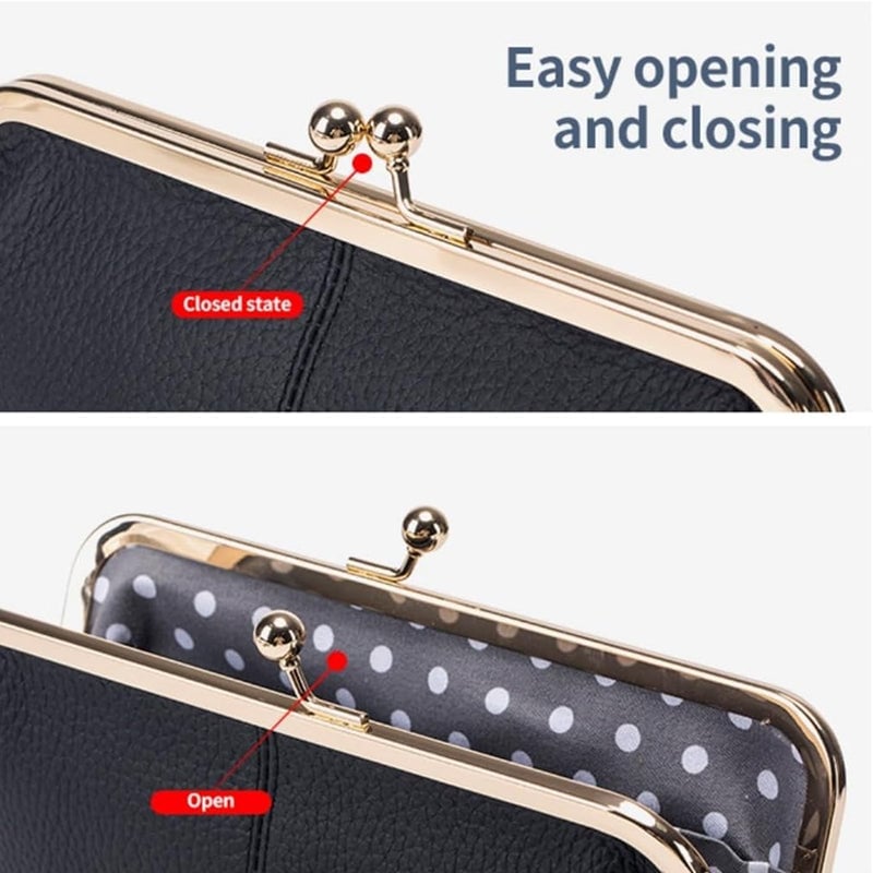 Leather Wallet with Large Capacity