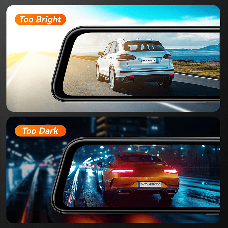 2K Rearview Mirror Streaming Media Dash Cam