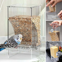 Automatischer auslaufsicherer transparenter Vogelfutterspender