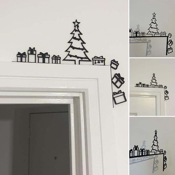 Festive Christmas Door Ornaments Decoration