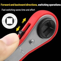 Sakerplus Maintenance Double-ended Square Ratchet Wrench