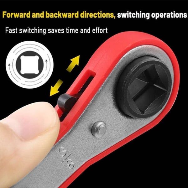 Sakerplus Maintenance Double-ended Square Ratchet Wrench