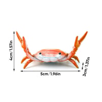 Creative weightlifting crab pen holder ornaments