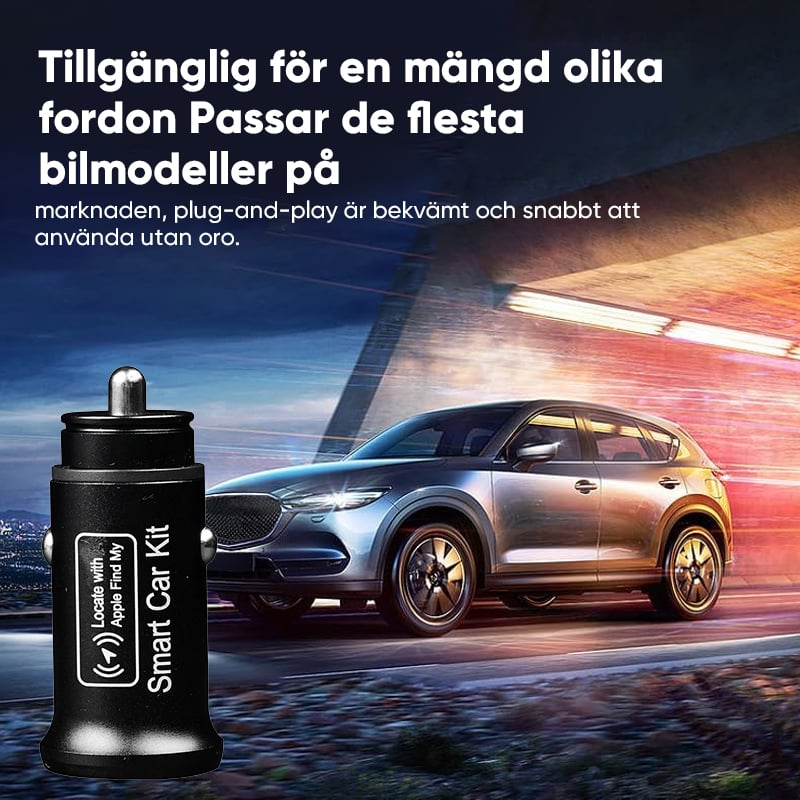 Billaddare med GPS-spårning