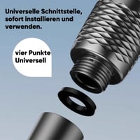 Bürstenförmiger, druckbeaufschlagter Duschkopf