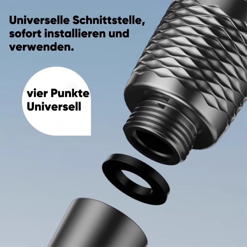 Bürstenförmiger, druckbeaufschlagter Duschkopf