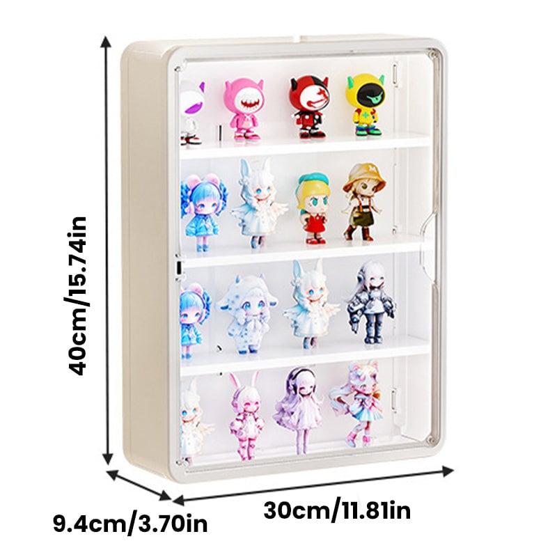Wall-mounted blind box storage and display rack