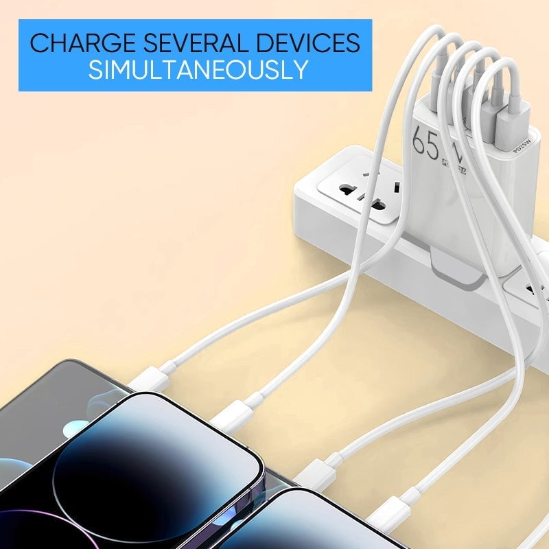 Sakerplus Multi Port Adaptor 65W Fast Charger - US Standard