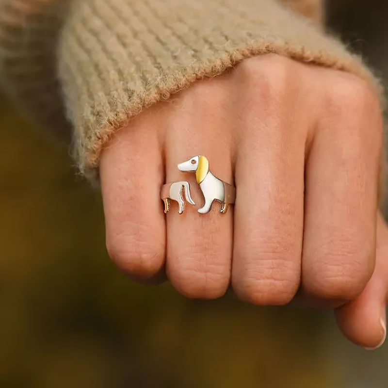 Pure Unconditional Love Sausage Dog Ring