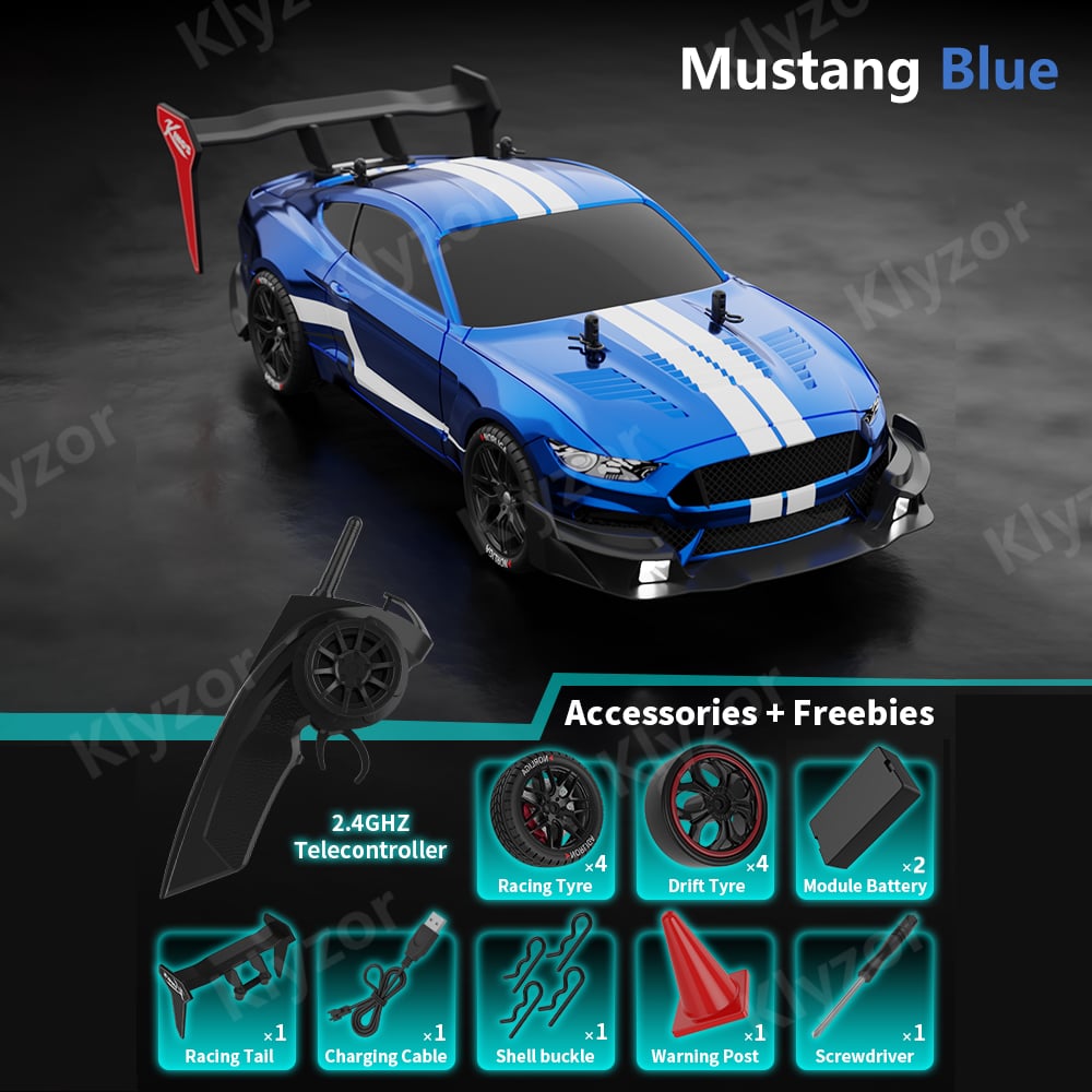 Klyzor Four-Wheel Drive Drift Racing Car - 25 MPH Speed & 50m Remote Range