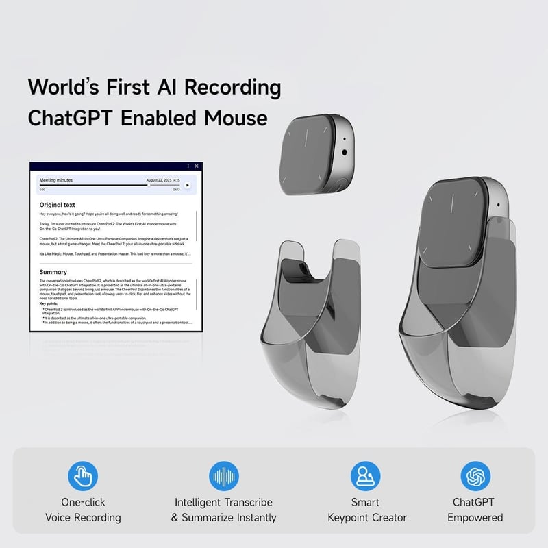 Bluetooth Detachable Air Mouse Touchpad Mouse