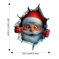 Weihnachtsmann-Wandtattoo-Set