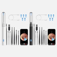 Kit d'épilation des oreilles avec caméra HD, Endoscope auriculaire avec lumières LED