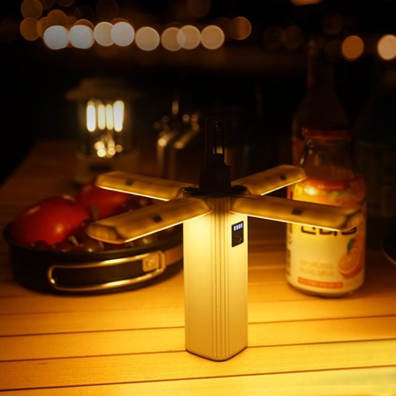 Vierflügelige faltbare Campinglampe