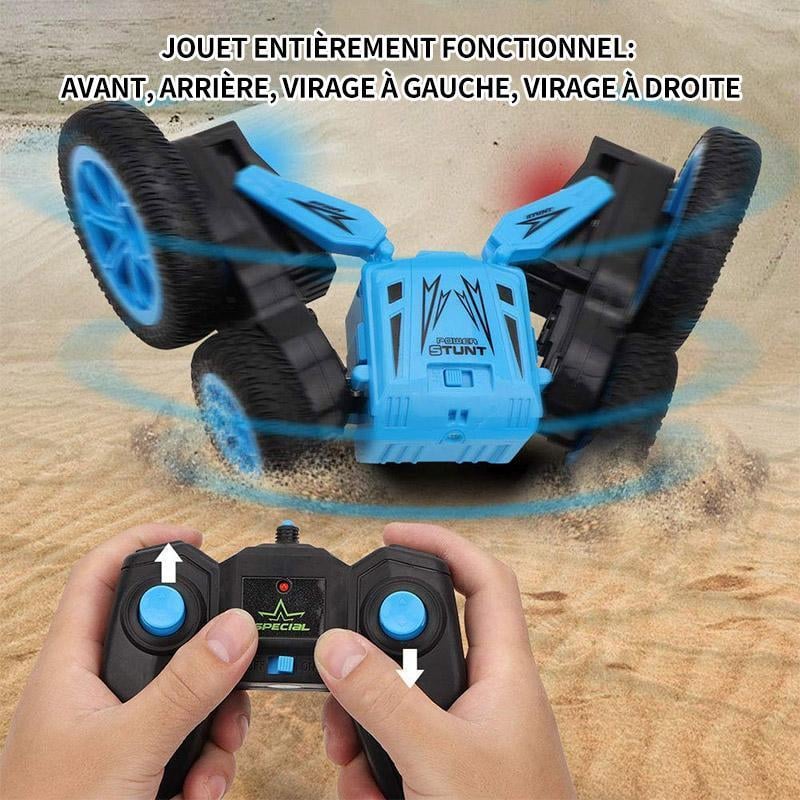Voiture de Jouet Cascadeur Rotative Télécommandée Avec Batterie