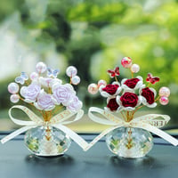 Crystal Rose Car Ornament