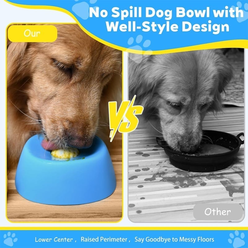 Slow-Feed Liquid Dog Bowls