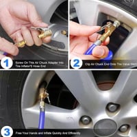 Tire Air Chuck with Clip Adapter