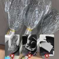 Long handle stainless steel pot brush