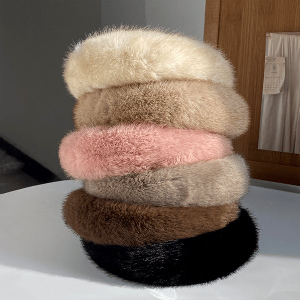 Warm Faux Mink Plush Headband