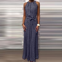 Maxiklänning med prickiga tryck