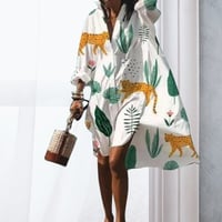 Europe and America Shirt Dress