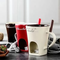 Updated Multi-Functional Ceramic Fondue Mug