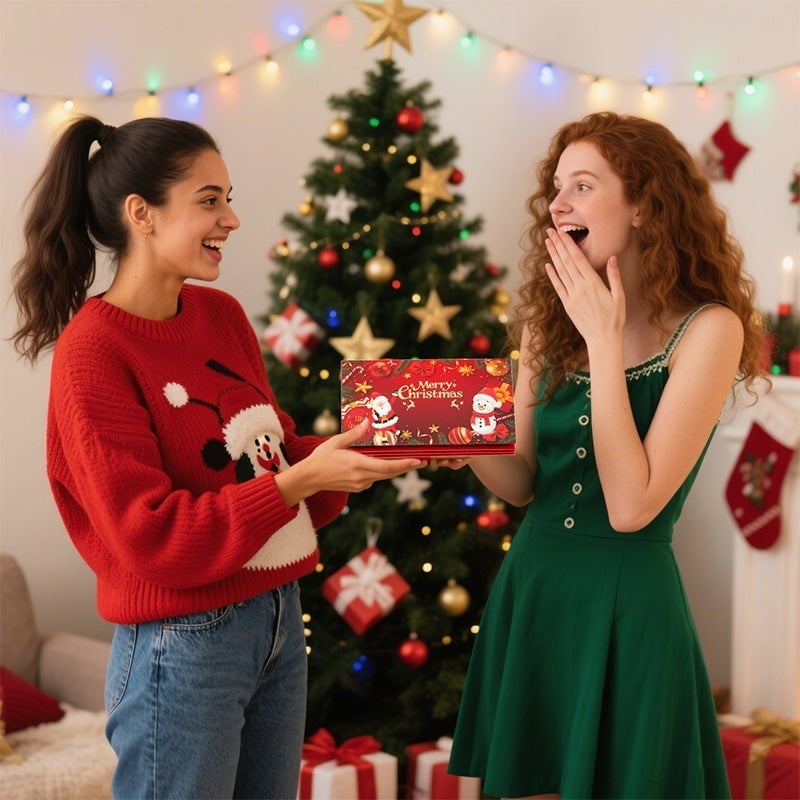 Sakerplus Foldable 6-Slot Christmas Red Envelope
