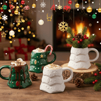DIY Ceramic Christmas Tree Coloring Mug