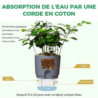 Pot écologique auto-arrosant