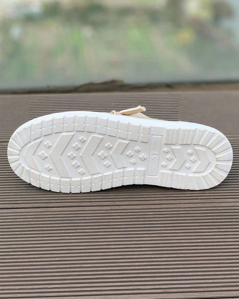 Casual solid color slip-on flats