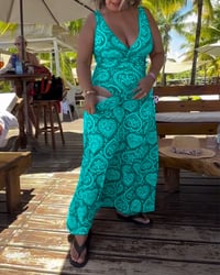 Maillot de Bain Sans Bretelles Cœur Imprimé Vacances