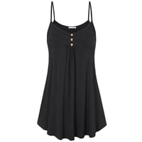 V-ringad enfärgad camisole