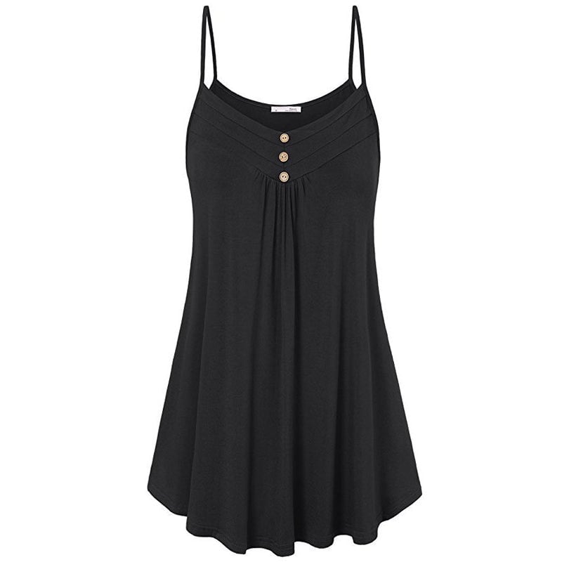 V-ringad enfärgad camisole