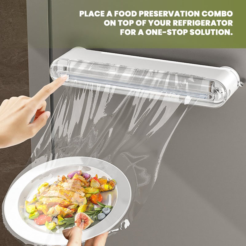 Multi-functional cling film cutter