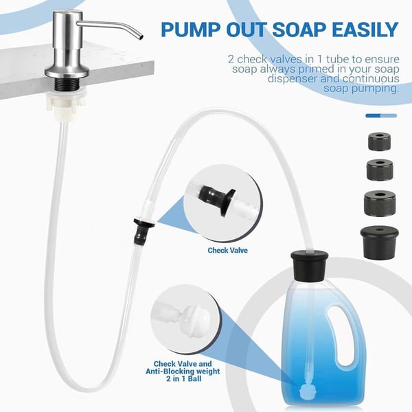 Kitchen Hack- Never Fill The Little Bottle Again, Sink Soap Dispenser Tube Kit